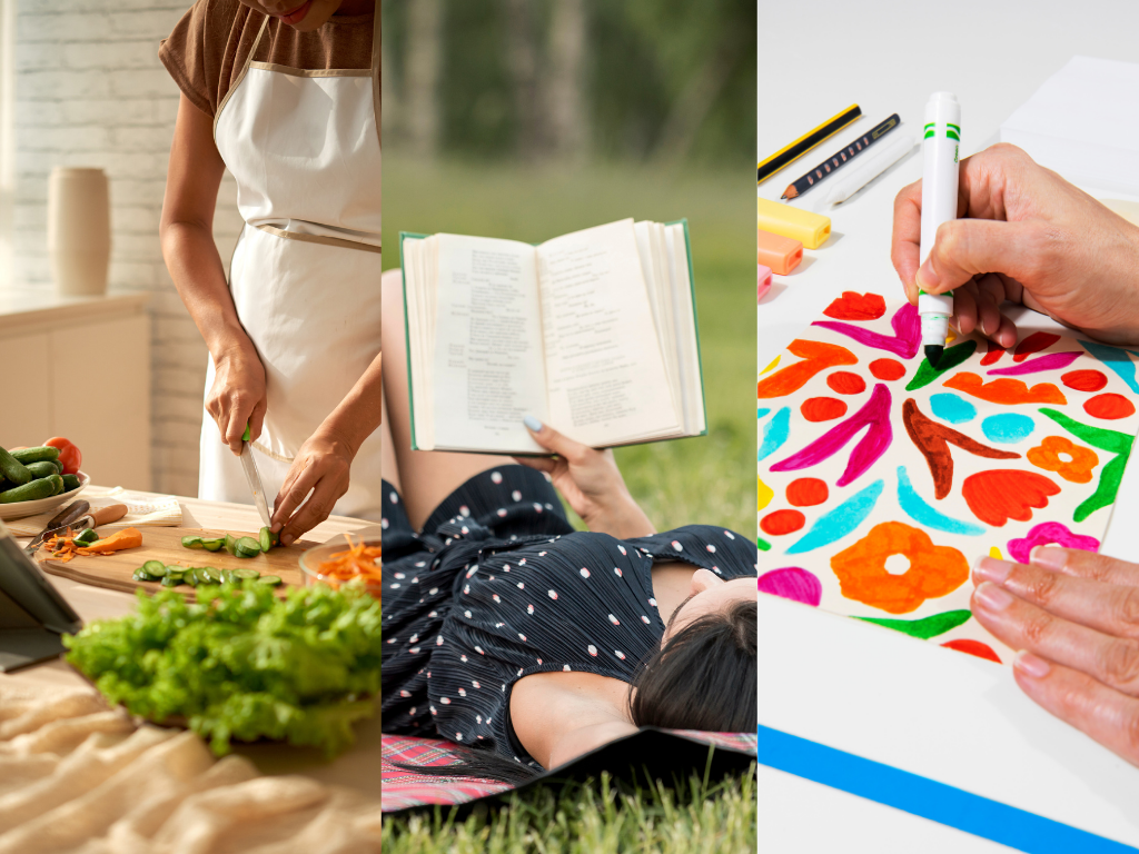 Cozinhar, ler e pintar: atividades simples que ajudam o cérebro a desacelerar longe das telas. (Imagem ilustrativa/Reprodução)
