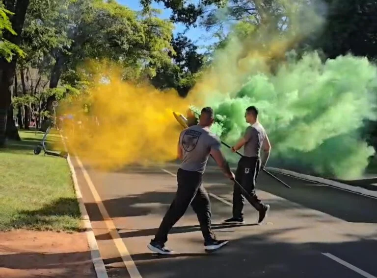Treinão do Choque reúne mais de 200 pessoas e vira show no Parque dos Poderes